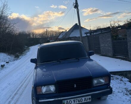 Синий ВАЗ 2107, объемом двигателя 1.6 л и пробегом 4 тыс. км за 1000 $, фото 1 на Automoto.ua