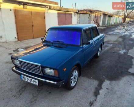 Синий ВАЗ 2107, объемом двигателя 1.5 л и пробегом 99 тыс. км за 1550 $, фото 1 на Automoto.ua