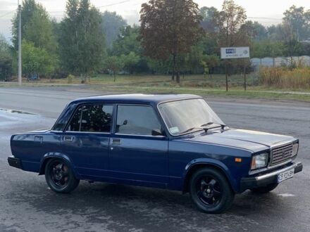 Синий ВАЗ 2107, объемом двигателя 1.5 л и пробегом 57 тыс. км за 1100 $, фото 1 на Automoto.ua