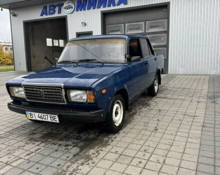 Синий ВАЗ 2107, объемом двигателя 1.45 л и пробегом 120 тыс. км за 999 $, фото 1 на Automoto.ua