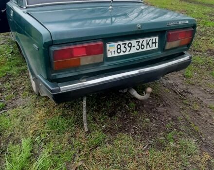 Зеленый ВАЗ 2107, объемом двигателя 1.5 л и пробегом 158 тыс. км за 830 $, фото 1 на Automoto.ua