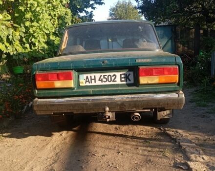 Зеленый ВАЗ 2107, объемом двигателя 1 л и пробегом 50 тыс. км за 607 $, фото 2 на Automoto.ua