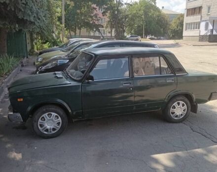 Зеленый ВАЗ 2107, объемом двигателя 1.6 л и пробегом 230 тыс. км за 726 $, фото 2 на Automoto.ua