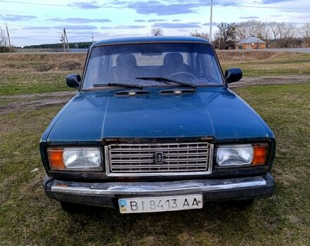 Зеленый ВАЗ 2107, объемом двигателя 15 л и пробегом 240 тыс. км за 550 $, фото 9 на Automoto.ua