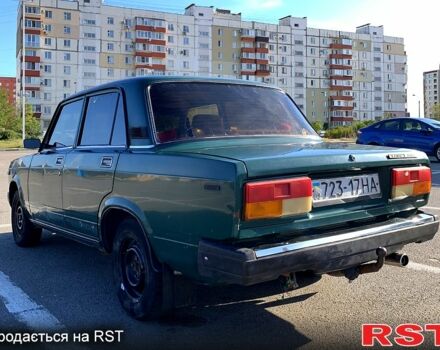 Зеленый ВАЗ 2107, объемом двигателя 1.3 л и пробегом 83 тыс. км за 850 $, фото 2 на Automoto.ua