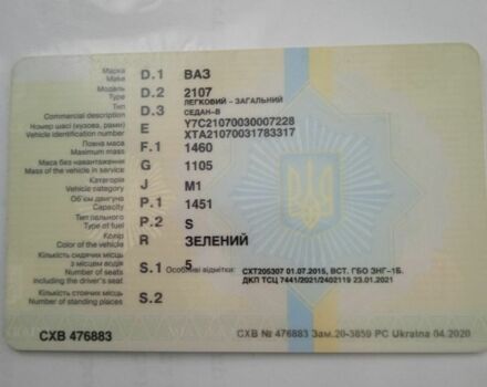 ВАЗ 2107 2003 в Корюковке на Automoto.ua Зеленый ВАЗ 2107, объемом двигателя 1.5 л и пробегом 1 тыс. км за 1200 $, фото 5 на Automoto.ua