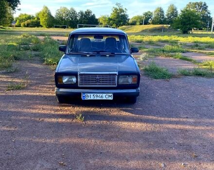 Зеленый ВАЗ 2107, объемом двигателя 1.5 л и пробегом 200 тыс. км за 600 $, фото 1 на Automoto.ua