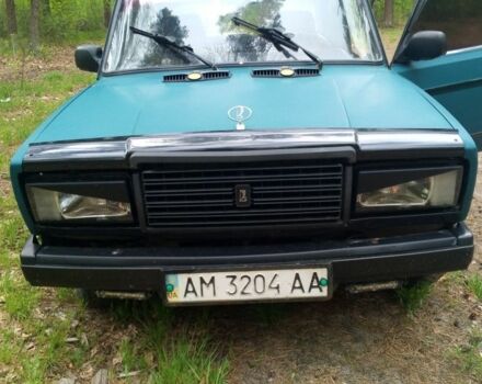 Зеленый ВАЗ 2107, объемом двигателя 1 л и пробегом 1 тыс. км за 1200 $, фото 2 на Automoto.ua