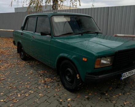 Зеленый ВАЗ 2107, объемом двигателя 1.5 л и пробегом 90 тыс. км за 1100 $, фото 2 на Automoto.ua
