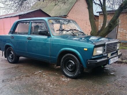 Зеленый ВАЗ 2107, объемом двигателя 1.5 л и пробегом 252 тыс. км за 680 $, фото 1 на Automoto.ua