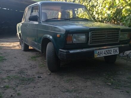 Зеленый ВАЗ 2107, объемом двигателя 1 л и пробегом 50 тыс. км за 607 $, фото 1 на Automoto.ua