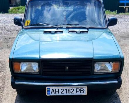 Зеленый ВАЗ 2107, объемом двигателя 1.5 л и пробегом 223 тыс. км за 1100 $, фото 1 на Automoto.ua