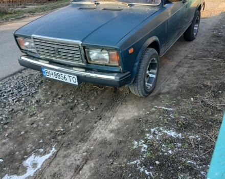 Зеленый ВАЗ 2107, объемом двигателя 1.5 л и пробегом 60 тыс. км за 1000 $, фото 1 на Automoto.ua