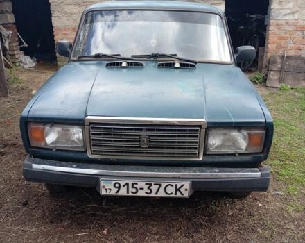 Зеленый ВАЗ 2107, объемом двигателя 1 л и пробегом 524 тыс. км за 343 $, фото 1 на Automoto.ua