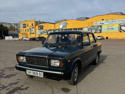 Зеленый ВАЗ 2107, объемом двигателя 1.6 л и пробегом 187 тыс. км за 1250 $, фото 1 на Automoto.ua