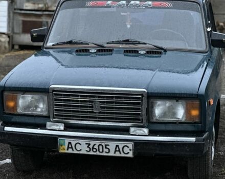 Зеленый ВАЗ 2107, объемом двигателя 1.3 л и пробегом 100 тыс. км за 700 $, фото 1 на Automoto.ua