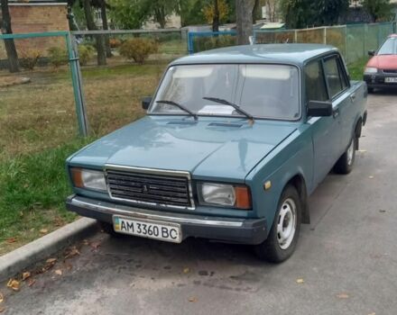 Зеленый ВАЗ 2107, объемом двигателя 1.45 л и пробегом 72 тыс. км за 1600 $, фото 1 на Automoto.ua