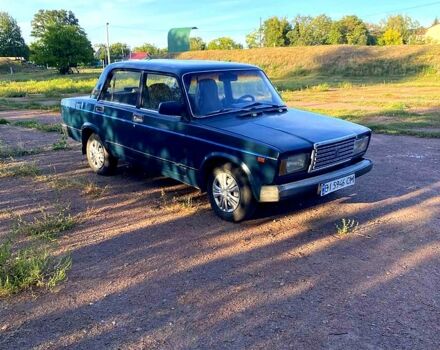 Зеленый ВАЗ 2107, объемом двигателя 1.5 л и пробегом 200 тыс. км за 650 $, фото 1 на Automoto.ua