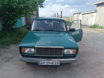 Зеленый ВАЗ 2107, объемом двигателя 1.5 л и пробегом 160 тыс. км за 1250 $, фото 1 на Automoto.ua