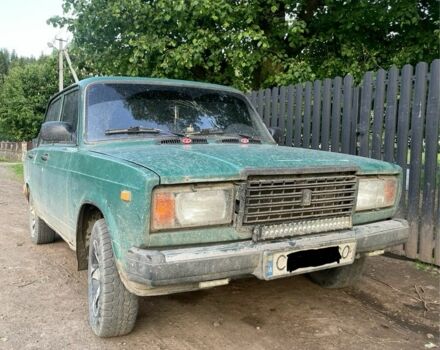 Зеленый ВАЗ 2107, объемом двигателя 1.3 л и пробегом 60 тыс. км за 1100 $, фото 1 на Automoto.ua