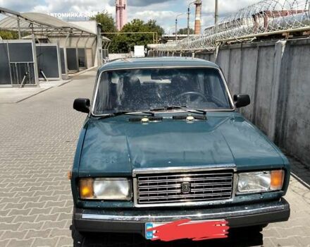 Зеленый ВАЗ 2107, объемом двигателя 1.45 л и пробегом 195 тыс. км за 1300 $, фото 1 на Automoto.ua