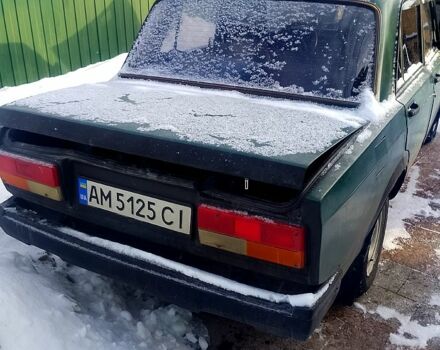 Зеленый ВАЗ 2107, объемом двигателя 1.6 л и пробегом 10 тыс. км за 1000 $, фото 1 на Automoto.ua