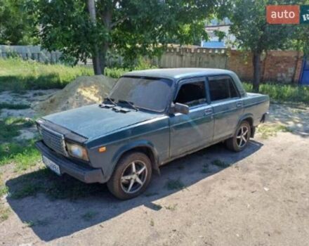 Зеленый ВАЗ 2107, объемом двигателя 1.45 л и пробегом 150 тыс. км за 1000 $, фото 1 на Automoto.ua
