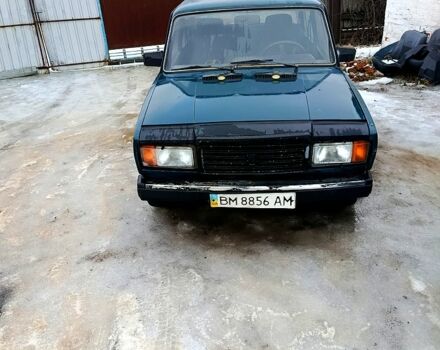 Зеленый ВАЗ 2107, объемом двигателя 1.5 л и пробегом 54 тыс. км за 599 $, фото 1 на Automoto.ua