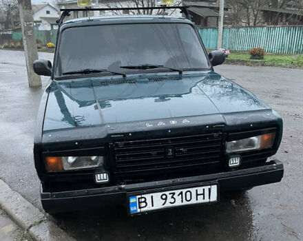 Зеленый ВАЗ 2107, объемом двигателя 1.45 л и пробегом 200 тыс. км за 750 $, фото 1 на Automoto.ua