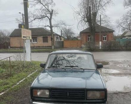 Зеленый ВАЗ 2107, объемом двигателя 1.6 л и пробегом 130 тыс. км за 1000 $, фото 1 на Automoto.ua