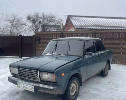 Зеленый ВАЗ 2107, объемом двигателя 1.45 л и пробегом 200 тыс. км за 750 $, фото 1 на Automoto.ua