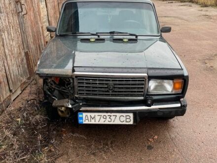 Зеленый ВАЗ 2107, объемом двигателя 1.6 л и пробегом 82 тыс. км за 824 $, фото 1 на Automoto.ua