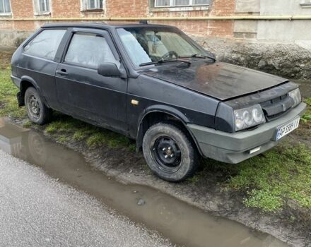 Черный ВАЗ 2108, объемом двигателя 1.3 л и пробегом 200 тыс. км за 500 $, фото 1 на Automoto.ua