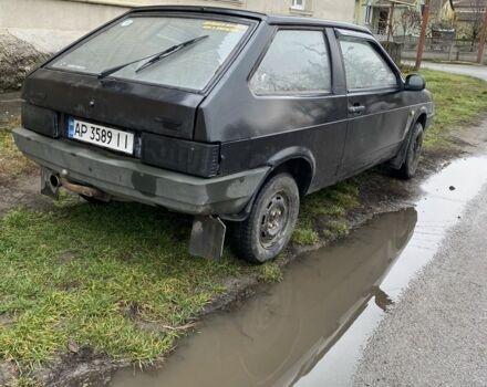 Черный ВАЗ 2108, объемом двигателя 1.3 л и пробегом 200 тыс. км за 500 $, фото 2 на Automoto.ua