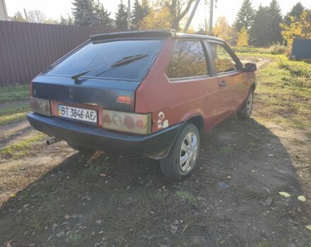 Красный ВАЗ 2108, объемом двигателя 1.3 л и пробегом 80 тыс. км за 650 $, фото 3 на Automoto.ua