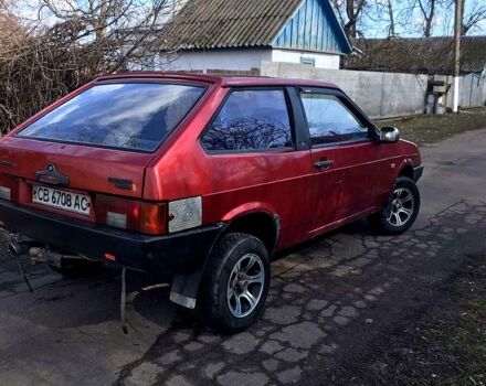 Красный ВАЗ 2108, объемом двигателя 1.3 л и пробегом 200 тыс. км за 900 $, фото 4 на Automoto.ua