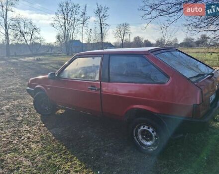 Красный ВАЗ 2108, объемом двигателя 1.3 л и пробегом 108 тыс. км за 950 $, фото 1 на Automoto.ua