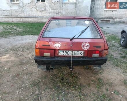 Красный ВАЗ 2108, объемом двигателя 1.6 л и пробегом 35 тыс. км за 470 $, фото 1 на Automoto.ua