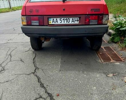 Красный ВАЗ 2108, объемом двигателя 1.3 л и пробегом 125 тыс. км за 300 $, фото 1 на Automoto.ua