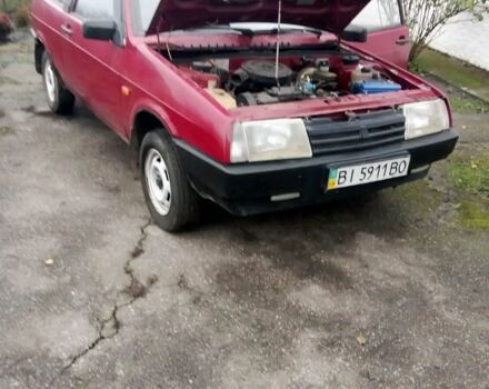 Красный ВАЗ 2108, объемом двигателя 1.3 л и пробегом 1 тыс. км за 589 $, фото 2 на Automoto.ua