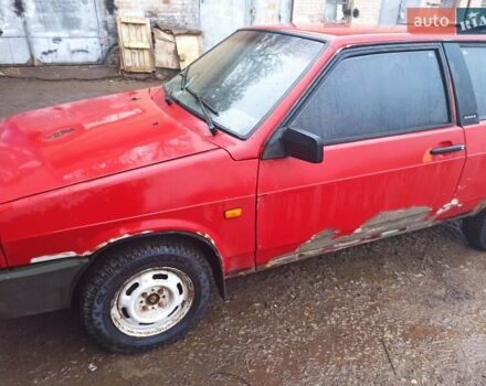 Красный ВАЗ 2108, объемом двигателя 1.3 л и пробегом 94 тыс. км за 599 $, фото 7 на Automoto.ua