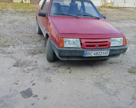 Красный ВАЗ 2108, объемом двигателя 1.1 л и пробегом 90 тыс. км за 500 $, фото 1 на Automoto.ua