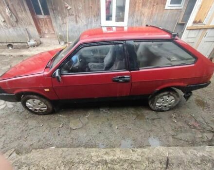 Красный ВАЗ 2108, объемом двигателя 1 л и пробегом 1 тыс. км за 500 $, фото 1 на Automoto.ua