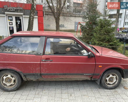 Красный ВАЗ 2108, объемом двигателя 1.3 л и пробегом 167 тыс. км за 350 $, фото 1 на Automoto.ua