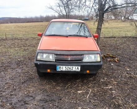Красный ВАЗ 2108, объемом двигателя 1.3 л и пробегом 90 тыс. км за 457 $, фото 1 на Automoto.ua