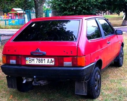 Красный ВАЗ 2108, объемом двигателя 1.3 л и пробегом 200 тыс. км за 950 $, фото 1 на Automoto.ua
