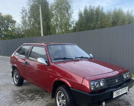 Красный ВАЗ 2108, объемом двигателя 1.3 л и пробегом 100 тыс. км за 500 $, фото 1 на Automoto.ua