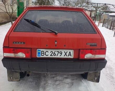 Красный ВАЗ 2108, объемом двигателя 1.3 л и пробегом 130 тыс. км за 750 $, фото 1 на Automoto.ua