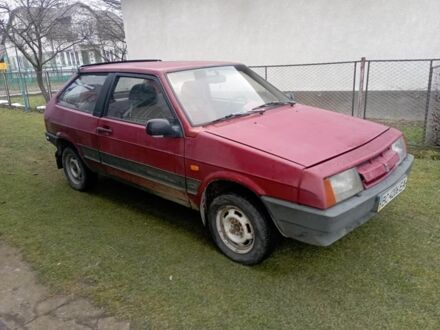Красный ВАЗ 2108, объемом двигателя 1.3 л и пробегом 200 тыс. км за 630 $, фото 1 на Automoto.ua