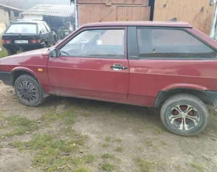 Красный ВАЗ 2108, объемом двигателя 1 л и пробегом 2 тыс. км за 1500 $, фото 1 на Automoto.ua